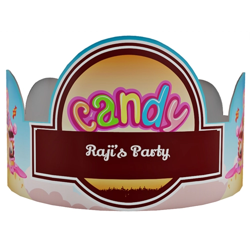 Candyland Theme Birthday Party Crown